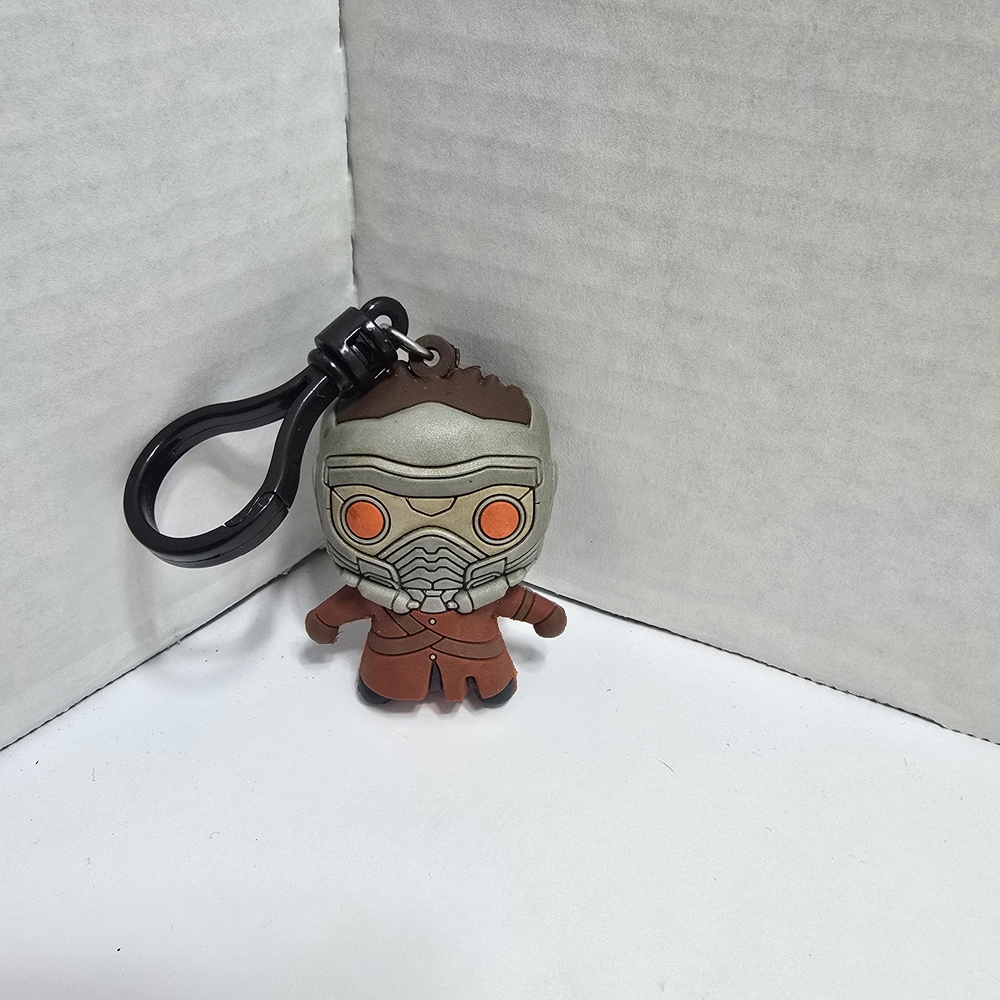 Marvel Character Keychain with Orange and Brown Details